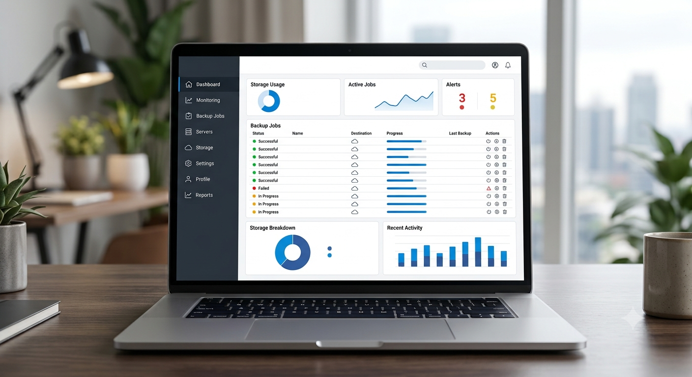 PC con dashboard